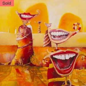 Hills of happiness. Oil on canvas. J Walker copyright 2022