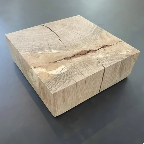 White oak wood block