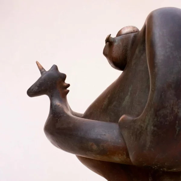Anchor man mesa. Bronze sculpture. Jj Walker copyright 2024
