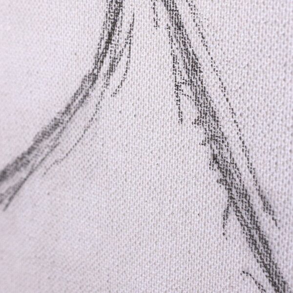 Propeller head pencil on canvas detail copyright J Walker 2022