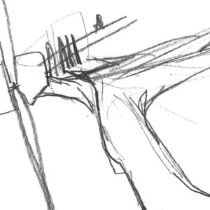 Propeller head preparatory sketch detail JJWalker copyright 2023