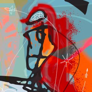 Love came along. Print detail JJ Walker copyright 2023