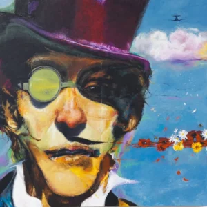 Last call for reason painting by JJ Walker