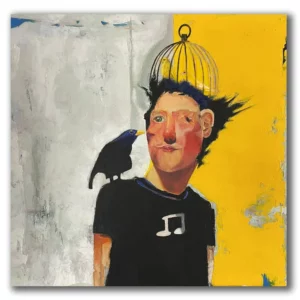 SING oil on wood 70 x 70 cm. JJWalker copyright 2024